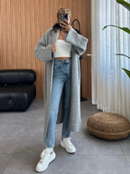 Long Cozy Knit Cardigan