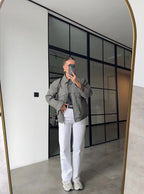 Grey Oversized Jacket