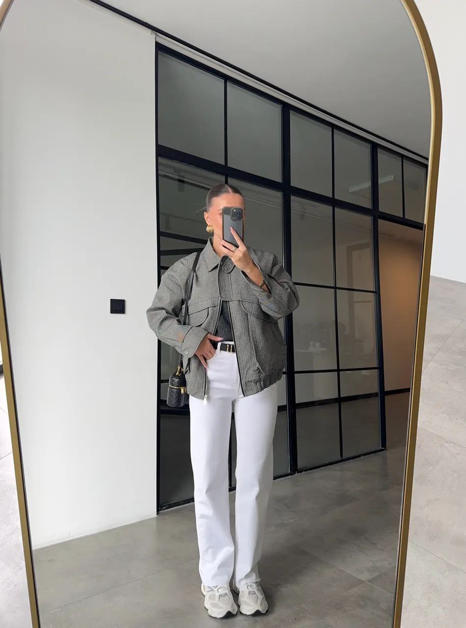 Grey Oversized Jacket