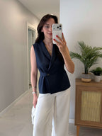 Elegant Navy Vest