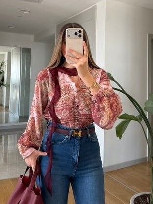 Vintage Paisley Print Shirt