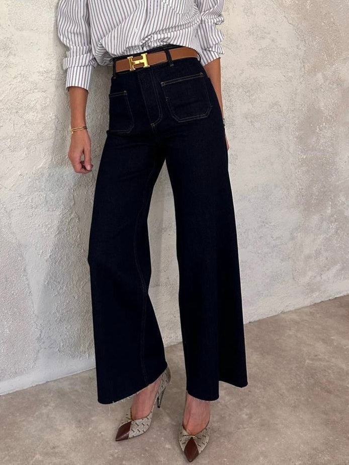 High Waist Straight Jeans