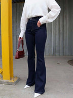 High-Waist Flared Jeans