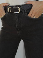 High Waist Straight Jeans