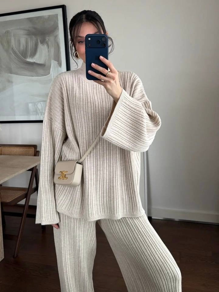 Cozy Ribbed Wool Set