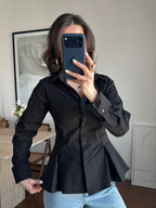Black Waisted Shirt