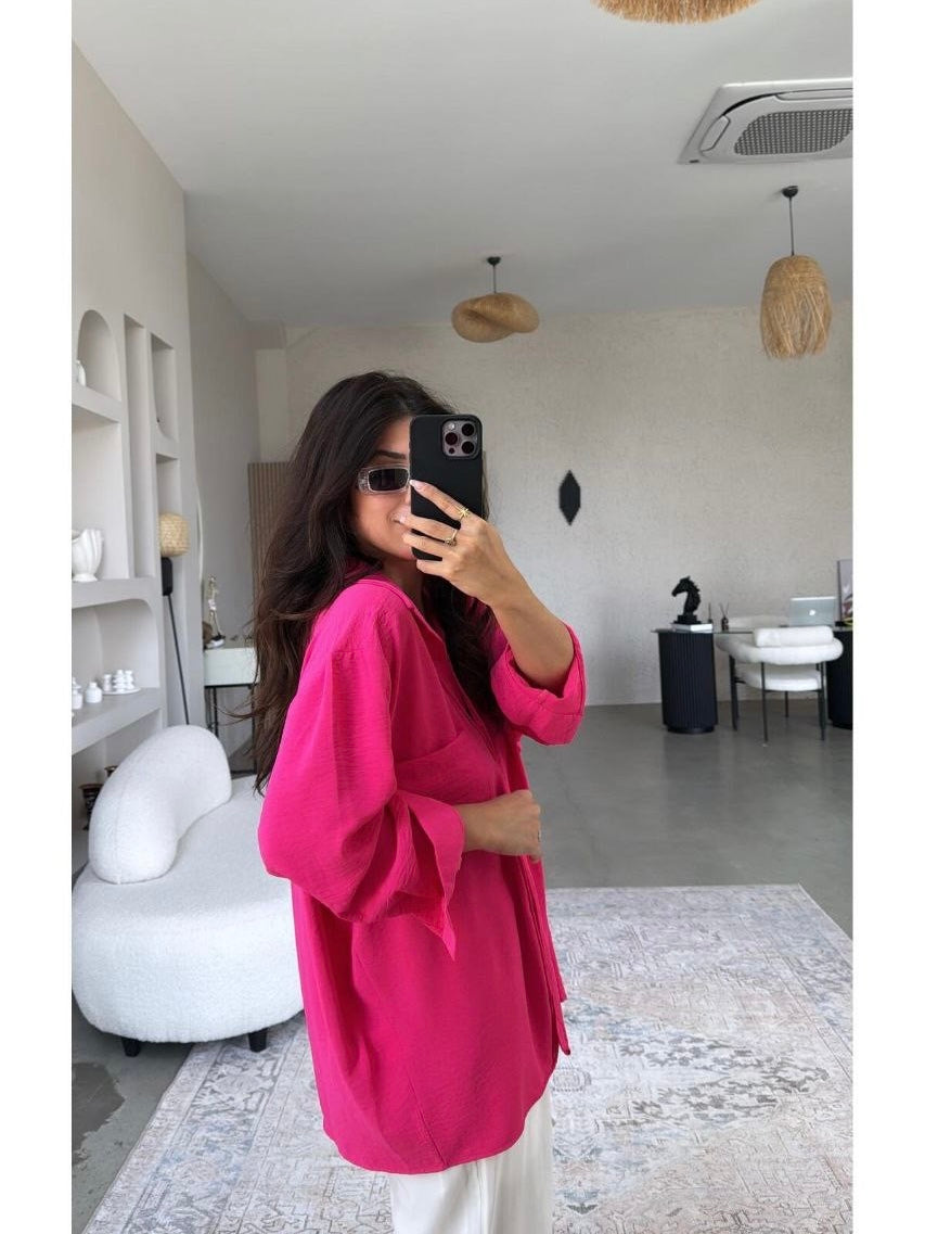 Fuchsia Oversized Shirt