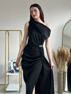 Off-Shoulder Black Dress
