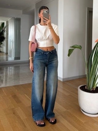 High Waist Straight Jeans