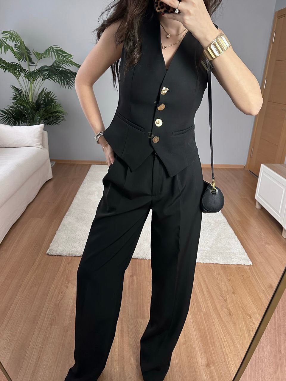 Black Elegance Two-Piece Set