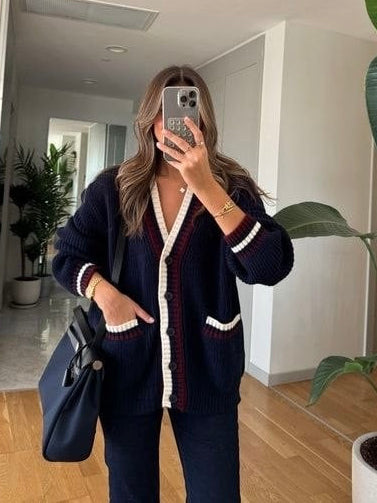 Navy blue cardigan