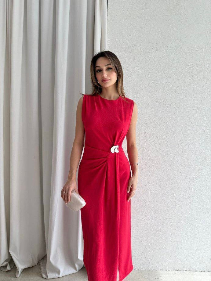 Luna Draped Midi Dress