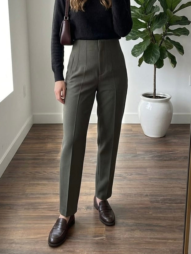 Green ZARA Pants