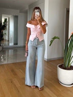Sky Wide Leg Jeans
