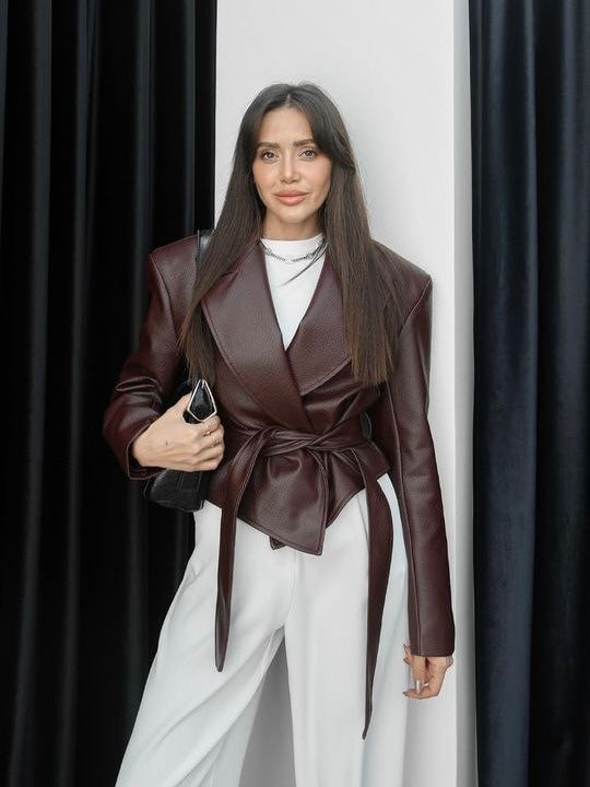 Burgundy Leather Jacket