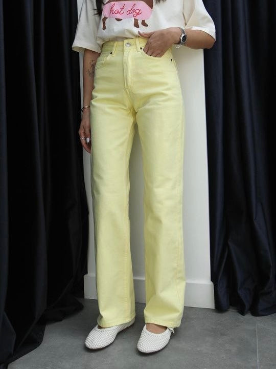 ZARA Yellow Jeans