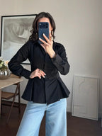 Black Waisted Shirt