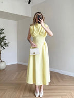 Butter Yellow Elegance Dress