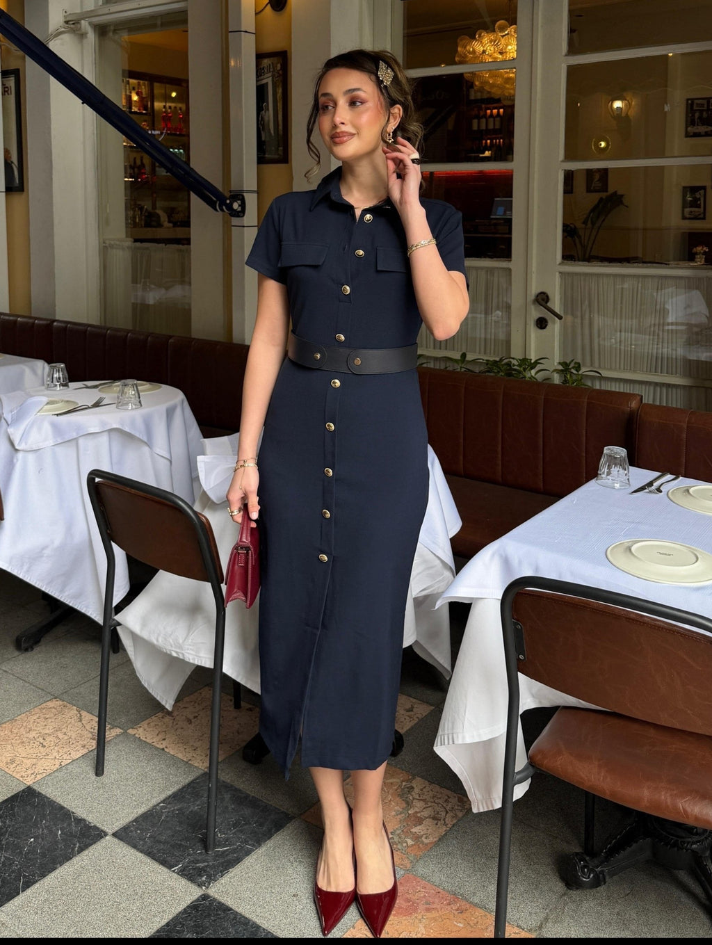 Navy Zara Dress