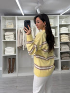 Sunny Striped Knit Sweater