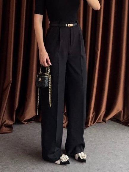 Formal Black Fabric Pants