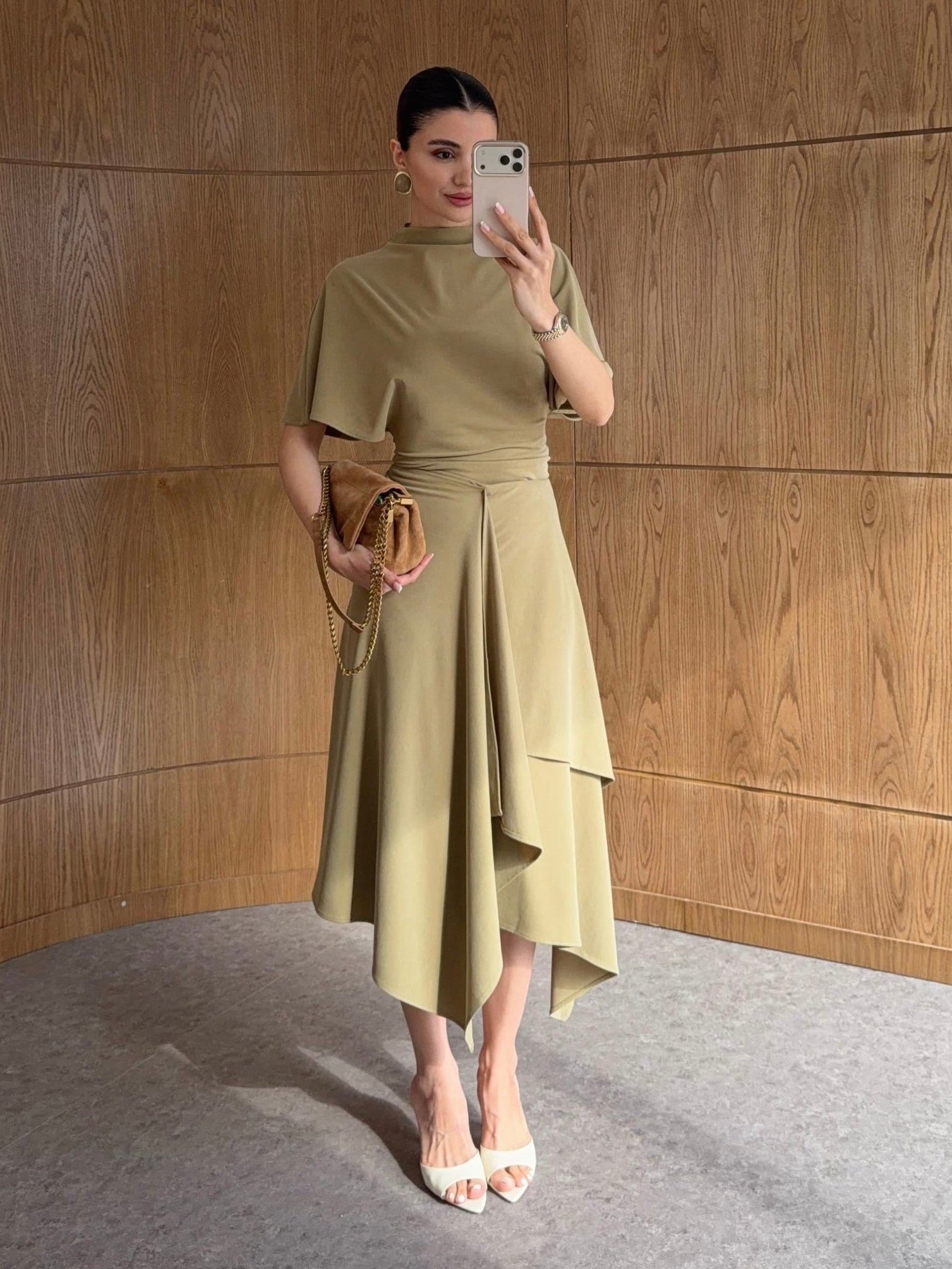 Olive Two-Piece Dress