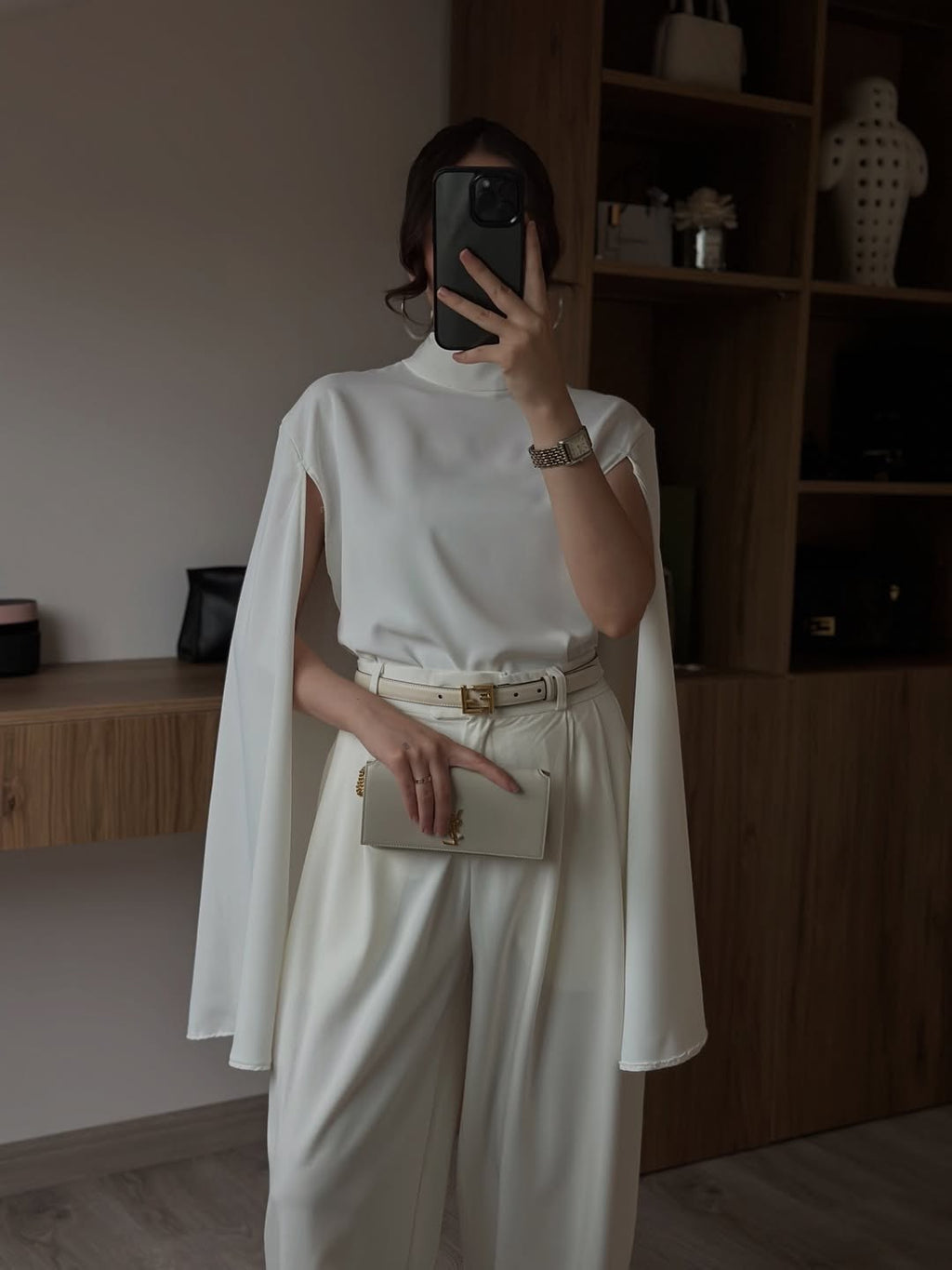 Elegant Cape Blouse