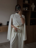 Elegant Cape Blouse