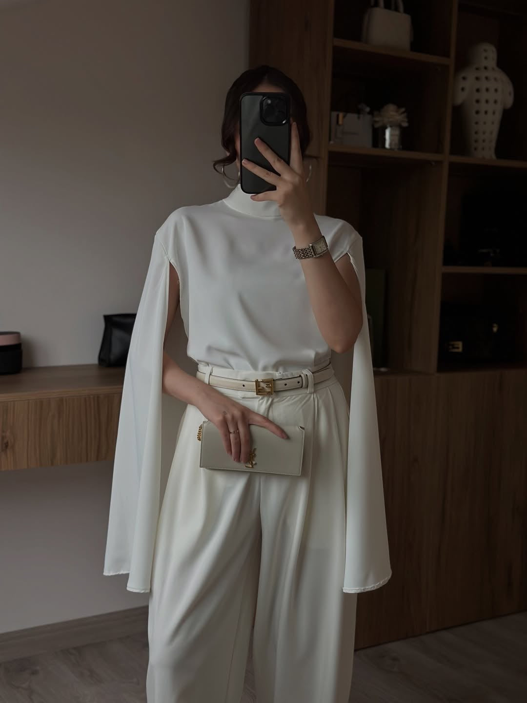Elegant Cape Blouse