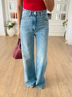 High-Waisted Wide Leg Jeans