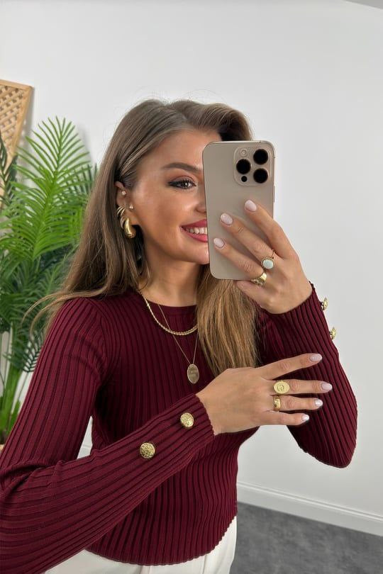 Basic Burgundy Sweater