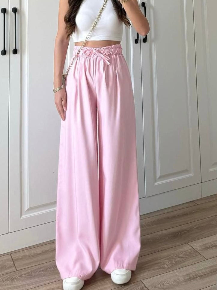 Soft Pink Wide Pants
