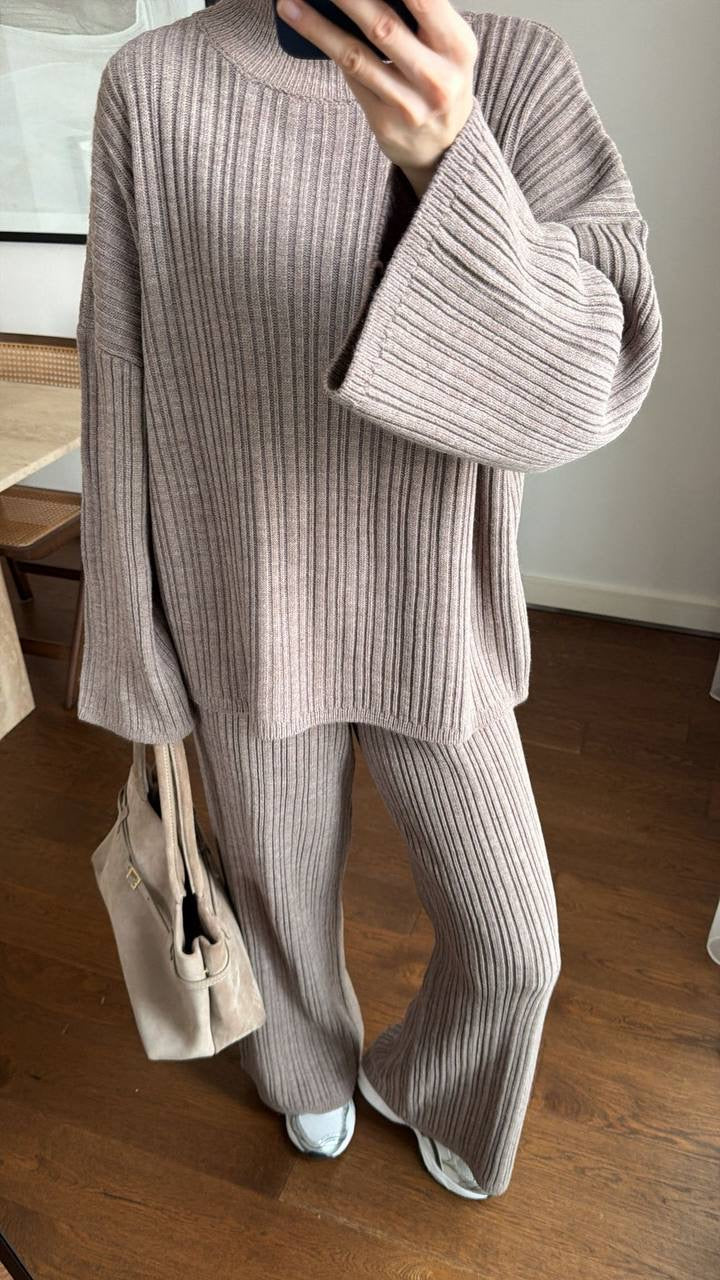 Cozy Ribbed Wool Set