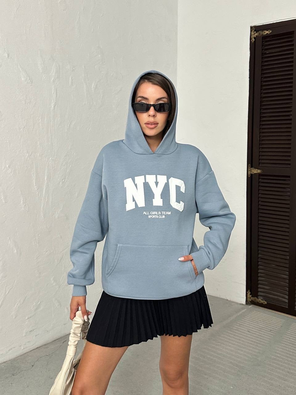 Blue New York Hoodie