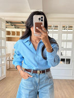 Blue Linen Shirt