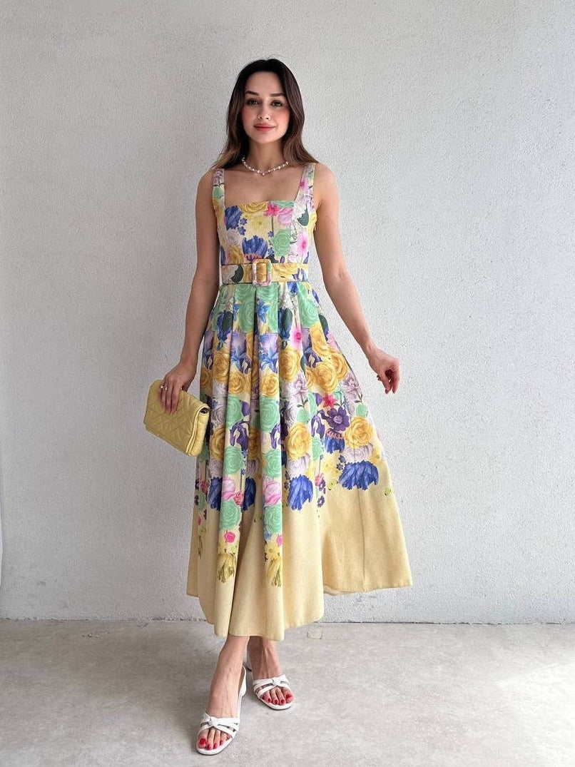 Floral Garden Midi Dress