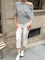 Monaco Stripe Knit Top