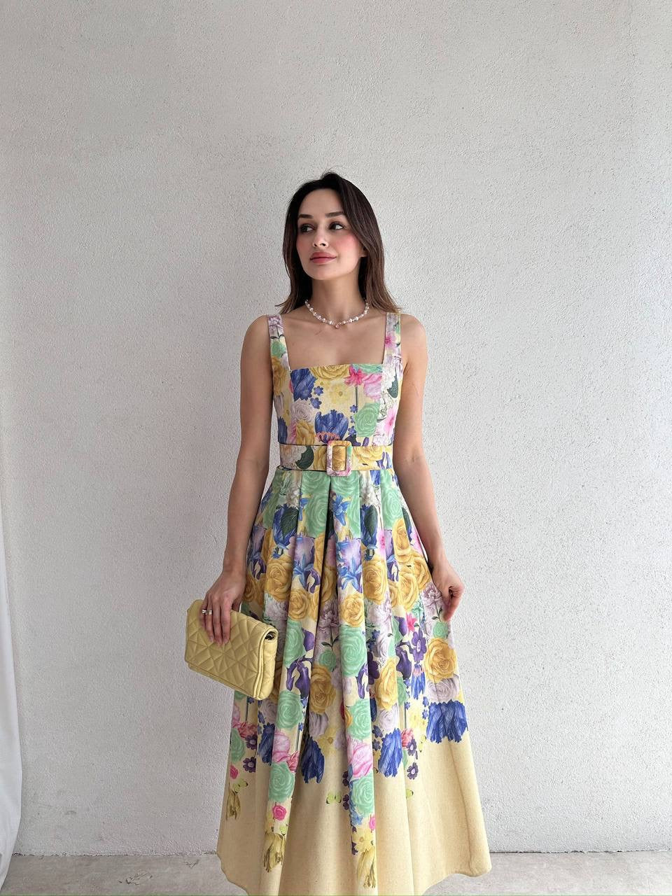 Floral Garden Midi Dress