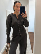 Elegant Gray Wool Set