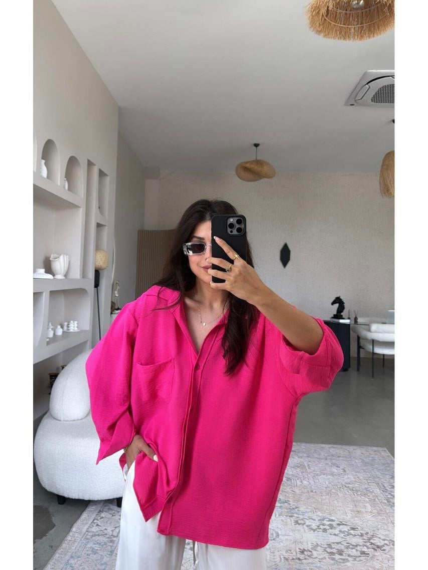 Fuchsia Oversized Shirt