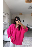Fuchsia Oversized Shirt