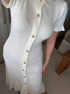 Pearl Elegance Knit Dress
