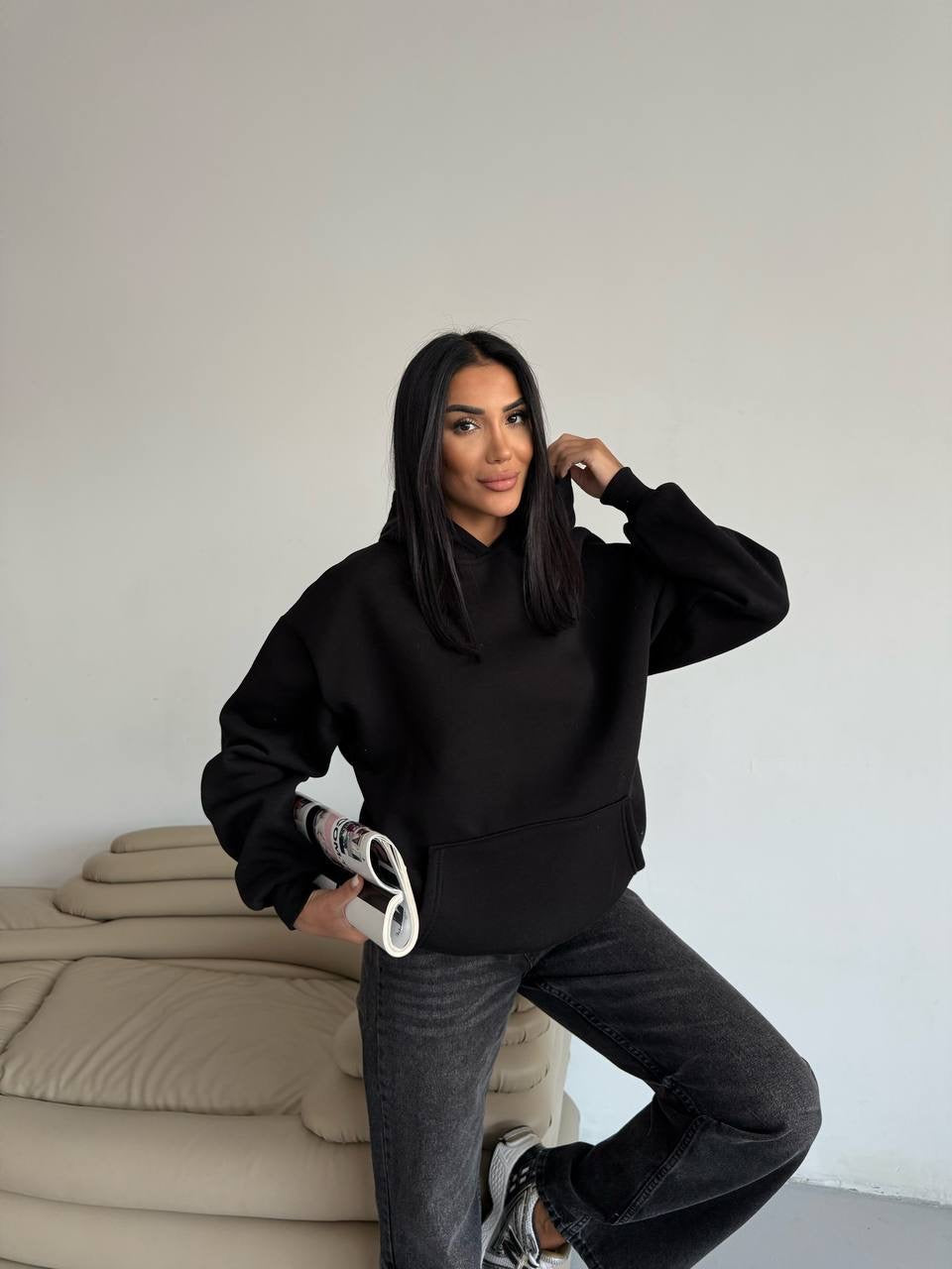 Black hoodie