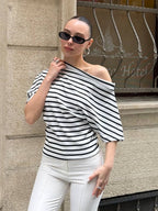 Monaco Stripe Knit Top