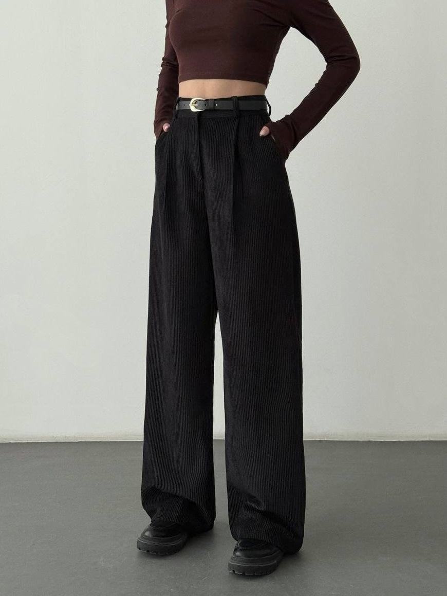 Corduroy Wide Leg Pants