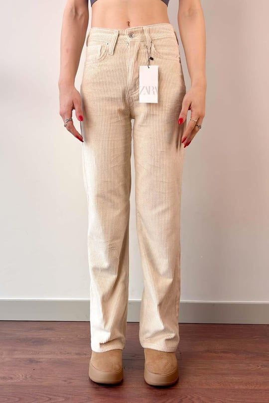 Off-White Corduroy Jeans