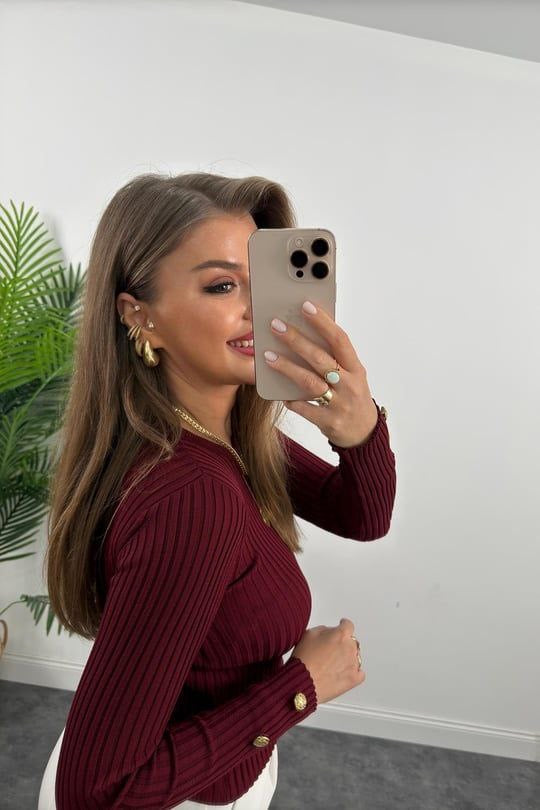 Basic Burgundy Sweater
