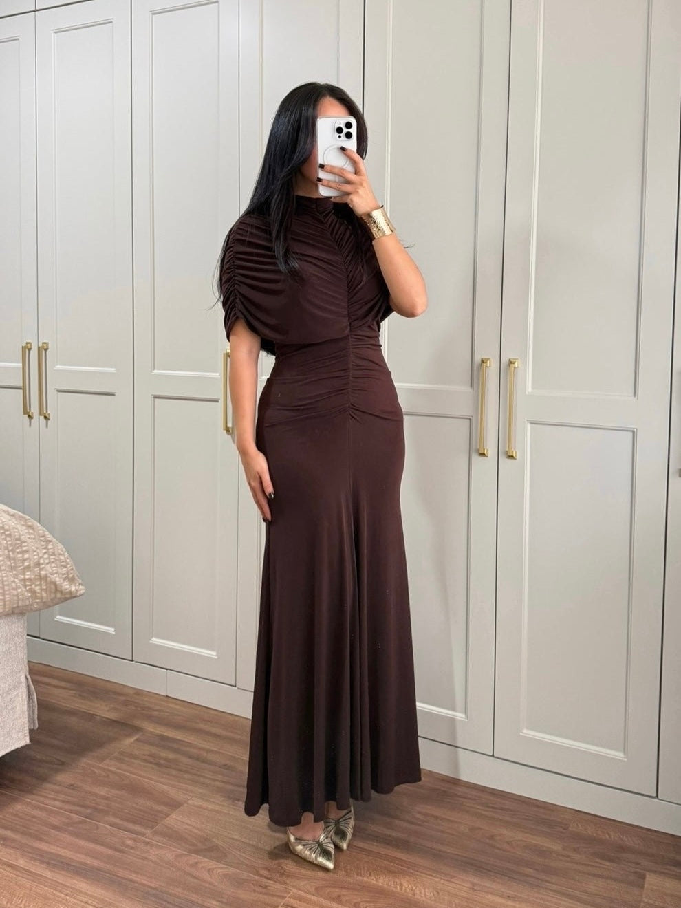 Mocha Elegance Dress