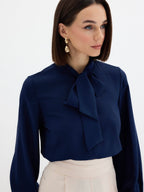 Navy Blue Blouse