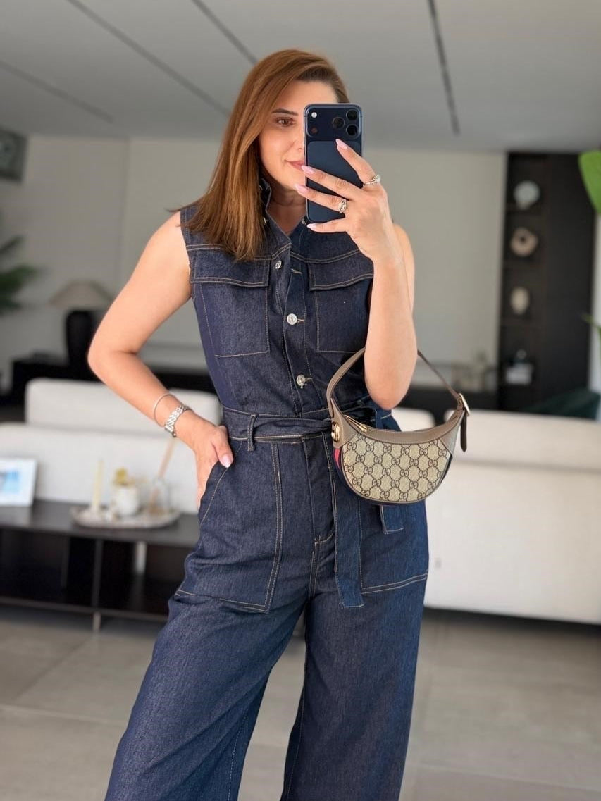 Denim Elegance Jumpsuit
